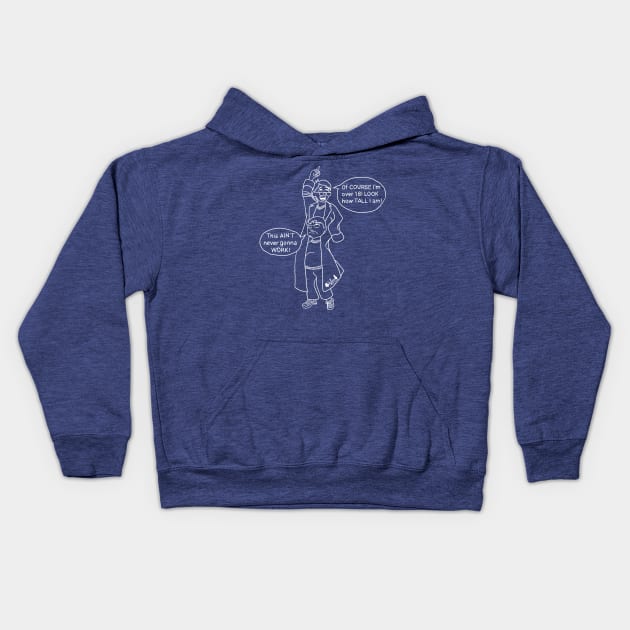 When We Practice to Deceive 2 Kids Hoodie by Halloran Illustrations